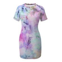 Lade das Bild in den Galerie-Viewer, Multi-Image-Design Damen / Frauen Sommerkleid Jerseykleid Elegant NZ003 mit Foto Design Motiv Text selbst gestalten und bedrucken