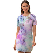 Lade das Bild in den Galerie-Viewer, Multi-Image-Design Damen / Frauen Sommerkleid Jerseykleid Elegant NZ003 mit Foto Design Motiv Text selbst gestalten und bedrucken