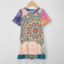 Lade das Bild in den Galerie-Viewer, Multi-Image-Design Mädchen Kleid Sommerkleid Kurzarm F5Q mit Foto Design Motiv Text selbst gestalten und bedrucken