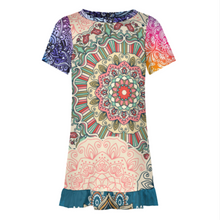 Lade das Bild in den Galerie-Viewer, Multi-Image-Design Mädchen Kleid Sommerkleid Kurzarm F5Q mit Foto Design Motiv Text selbst gestalten und bedrucken