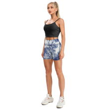 Lade das Bild in den Galerie-Viewer, Multi-Image-Design Damen / Frauen Kurze Yoga Hose Yoga Short Y09A mit Foto Design Motiv Text selbst gestalten und bedrucken