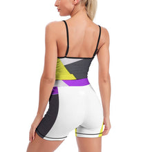 Lade das Bild in den Galerie-Viewer, Multi-Image-Design Damen / Frauen Yoga Set Yoga Sportanzug 2-tlg T08 mit Foto Design Motiv Text selbst gestalten und bedrucken