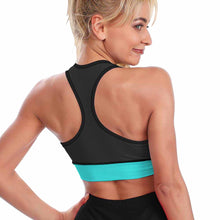 Lade das Bild in den Galerie-Viewer, Multi-Image-Design Damen / Frauen Yoga Top Sport BH Bra mit Foto Design Motiv Text selbst gestalten und bedrucken
