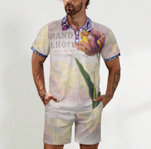 Lade das Bild in den Galerie-Viewer, Multi-Image-Design Herren Shorty Polo Shirt Kurzarm Set mit Short A46TZ mit Foto Design Motiv Text selbst gestalten und bedrucken