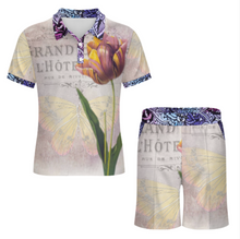 Lade das Bild in den Galerie-Viewer, Multi-Image-Design Herren Shorty Polo Shirt Kurzarm Set mit Short A46TZ mit Foto Design Motiv Text selbst gestalten und bedrucken