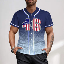 Lade das Bild in den Galerie-Viewer, Multi-Image-Design Herren / Männer Baseball Jersey Trikot mit Foto Design Motiv Text selbst gestalten und bedrucken