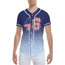 Lade das Bild in den Galerie-Viewer, Multi-Image-Design Herren / Männer Baseball Jersey Trikot mit Foto Design Motiv Text selbst gestalten und bedrucken
