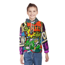 Lade das Bild in den Galerie-Viewer, Multi-Image-Design Jungen Sweatshirt Kapuzenpullover mit Kordelzug und Print Hoodie A38H mit Foto Design Motiv Text selbst gestalten und bedrucken