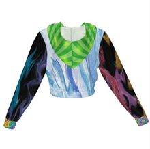 Lade das Bild in den Galerie-Viewer, Multi-Image-Design Kapuzenjacke Kapuzensweatshirt Crop Top mit Kordelzug MSYX94 mit Foto Design Motiv Text selbst gestalten und bedrucken (Simple Design)