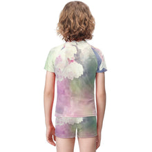 Lade das Bild in den Galerie-Viewer, Multi-Image-Design Kinder Jungen Kurzärmeliges Shirt & Shorts Strand Set (2-tlg) A27TZ mit Foto Design Motiv Text selbst gestalten und bedrucken