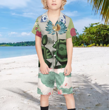 Lade das Bild in den Galerie-Viewer, Multi-Image-Design Kinder Jungen Kurzärmeliges Shirt & Shorts Strand Set (2-tlg) A27TZ mit Foto Design Motiv Text selbst gestalten und bedrucken