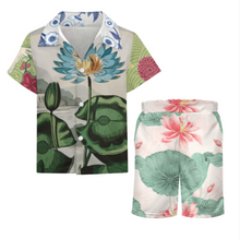 Lade das Bild in den Galerie-Viewer, Multi-Image-Design Kinder Jungen Kurzärmeliges Shirt & Shorts Strand Set (2-tlg) A27TZ mit Foto Design Motiv Text selbst gestalten und bedrucken