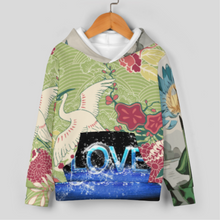 Lade das Bild in den Galerie-Viewer, Multi-Image-Design Kinder Jungen Mädchen Kapuzenpullover Jogginganzug Trainingsanzug 2-tlg mit Kapuzenshirt und Sweathose mit Foto Design Motiv Text selbst gestalten und bedrucken