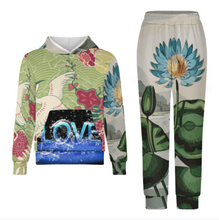 Lade das Bild in den Galerie-Viewer, Multi-Image-Design Kinder Jungen Mädchen Kapuzenpullover Jogginganzug Trainingsanzug 2-tlg mit Kapuzenshirt und Sweathose mit Foto Design Motiv Text selbst gestalten und bedrucken