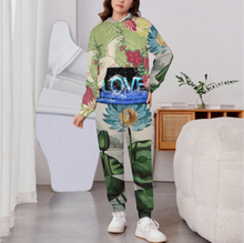 Lade das Bild in den Galerie-Viewer, Multi-Image-Design Kinder Jungen Mädchen Kapuzenpullover Jogginganzug Trainingsanzug 2-tlg mit Kapuzenshirt und Sweathose mit Foto Design Motiv Text selbst gestalten und bedrucken