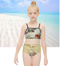 Lade das Bild in den Galerie-Viewer, Multi-Image-Design Kinder Mädchen Bademode Bikini Bade-Set NT009 mit Foto Design Motiv Text selbst gestalten und bedrucken