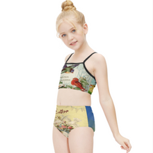 Lade das Bild in den Galerie-Viewer, Multi-Image-Design Kinder Mädchen Bademode Bikini Bade-Set NT009 mit Foto Design Motiv Text selbst gestalten und bedrucken