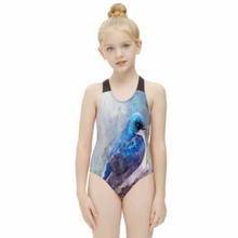 Lade das Bild in den Galerie-Viewer, Multi-Image-Design Mädchen Bademode Fashion Badeanzug NT018 mit Foto Design Motiv Text selbst gestalten und bedrucken