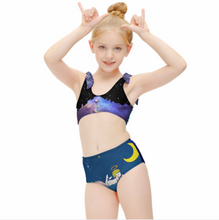 Lade das Bild in den Galerie-Viewer, Multi-Image-Design Mädchen Bustier Bikini mit Bindedetail an den Schultern (2-St) NT022 mit Foto Design Motiv Text selbst gestalten und bedrucken