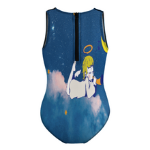 Lade das Bild in den Galerie-Viewer, Multi-Image-Design Mädchen Kinder Bademode Badeanzug NT032 mit Foto Design Motiv Text selbst gestalten und bedrucken