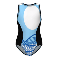 Lade das Bild in den Galerie-Viewer, Multi-Image-Design Mädchen Kinder Bademode Badeanzug NT032 mit Foto Design Motiv Text selbst gestalten und bedrucken