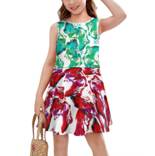 Lade das Bild in den Galerie-Viewer, Multi-Image-Design Mädchen Kleid Trägerkleid Jerseykleid F12Q mit Foto Design Motiv Text selbst gestalten und bedrucken