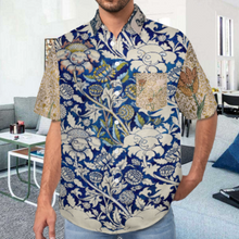 Lade das Bild in den Galerie-Viewer, Multi-Image-Design Männer Kurzarm Hemd mit Brusttasche B339 mit Ihrem Design Motiv Foto Text selbst gestalten und bedrucken