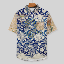 Lade das Bild in den Galerie-Viewer, Multi-Image-Design Männer Kurzarm Hemd mit Brusttasche B339 mit Ihrem Design Motiv Foto Text selbst gestalten und bedrucken