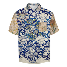 Lade das Bild in den Galerie-Viewer, Multi-Image-Design Männer Kurzarm Hemd mit Brusttasche B339 mit Ihrem Design Motiv Foto Text selbst gestalten und bedrucken