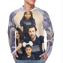 Lade das Bild in den Galerie-Viewer, Multi-Image-Design Männer / Herren UV-Schutz Langarm Shirt Sonnenschutz Hautschutz Shirt mit Sonnenhut Schnelltrocknend NZ145 mit Foto Design Motiv Text selbst gestalten und bedrucken