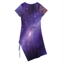 Lade das Bild in den Galerie-Viewer, Multi-Image-Design Shirtkleid Sommerkleid Midikleid Strandkleid mit Schlitz A44Q mit Foto Design Motiv Text selbst gestalten und bedrucken (Simple Design)