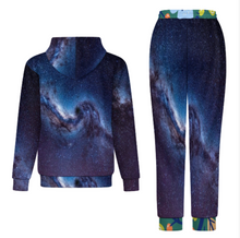 Lade das Bild in den Galerie-Viewer, Multi-Image-Design Unisex Jogginganzug Trainingsanzug SET Jogginghose & Hoodie Damen Herren mit Foto Design Motiv Text selbst gestalten und bedrucken