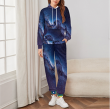 Lade das Bild in den Galerie-Viewer, Multi-Image-Design Unisex Jogginganzug Trainingsanzug SET Jogginghose & Hoodie Damen Herren mit Foto Design Motiv Text selbst gestalten und bedrucken
