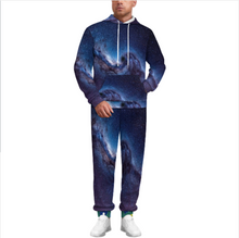 Lade das Bild in den Galerie-Viewer, Multi-Image-Design Unisex Jogginganzug Trainingsanzug SET Jogginghose & Hoodie Damen Herren mit Foto Design Motiv Text selbst gestalten und bedrucken