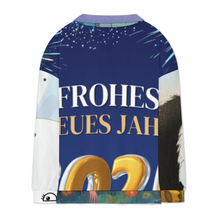 Lade das Bild in den Galerie-Viewer, Unisex Damen/Herren Multi-Image-Design Lässiges Langarm Sweatshirt mit Reißverschluss und V-Ausschnitt NT53 mit Foto Design Motiv Text selbst gestalten und bedrucken