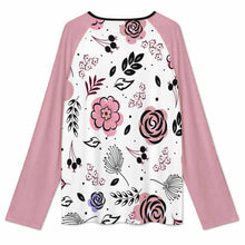 Lade das Bild in den Galerie-Viewer, Einzelbild-Design Damen / Frauen V-Ausschnitt Langarm T-Shirt mit Reißverschluss NT58 mit Foto Design Motiv Text selbst gestalten und bedrucken