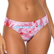 Lade das Bild in den Galerie-Viewer, Vollprint Reiner Baumwolle T-back Tanga Unterhosen Unterwäsche Low Waist NZ207 Damen / Frauen mit Fotos Muster Text selbst gestalten und bedrucken