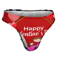 Lade das Bild in den Galerie-Viewer, Multi-Image-Druck Eisseiden T-back Tanga Unterhosen Unterwäsche NZ207 Damen / Frauen mit Fotos Muster Text selbst gestalten und bedrucken