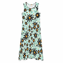 Lade das Bild in den Galerie-Viewer, Off-Shoulder-Kleid Sommer Frauen T-Shirt Kleid ärmellos langes Kleid F21Q mit Foto Design Motiv Text selbst gestalten und bedrucken (Simple Design)