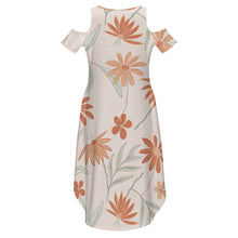 Lade das Bild in den Galerie-Viewer, Off-Shoulder Kleid Sommer Damen Sexy Trägerloses Kleid GJQ mit Foto Design Motiv Text selbst gestalten und bedrucken (Simple Design)