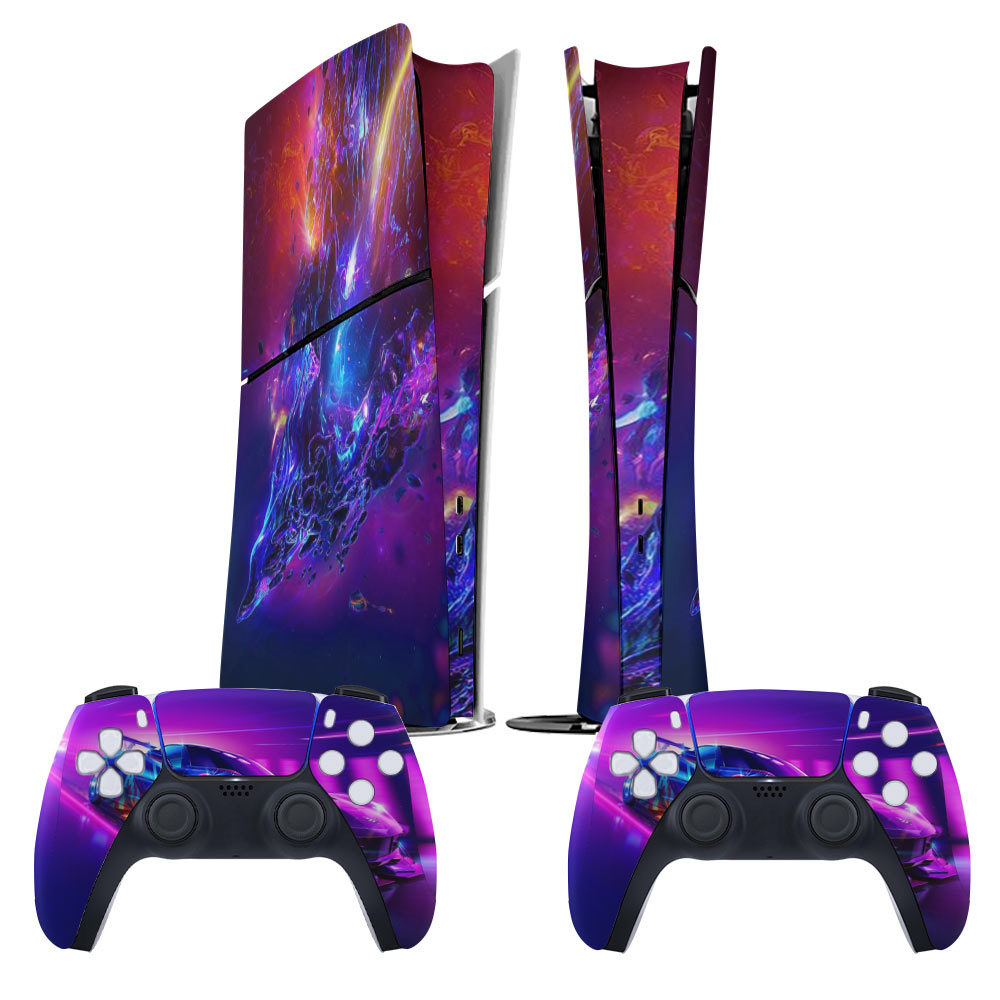PS5 Slim Skins Aufkleber für Digital Edition mit Foto Design Motiv Text ...
