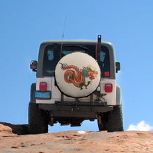 Lade das Bild in den Galerie-Viewer, Reifentasche Reifenabdeckung Reifen Schutzhülle aus Oxford-Gewebe Wasserdicht mit Fotos Muster Text Logo selbst gestalten und bedrucken