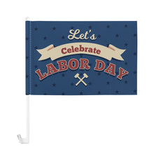 Lade das Bild in den Galerie-Viewer, Autofahne mit Fotos Muster Text Logo selbst gestalten und bedrucken