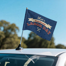 Lade das Bild in den Galerie-Viewer, Autofahne mit Fotos Muster Text Logo selbst gestalten und bedrucken