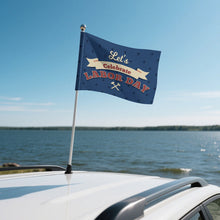 Lade das Bild in den Galerie-Viewer, Autofahne mit Fotos Muster Text Logo selbst gestalten und bedrucken