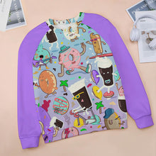 Lade das Bild in den Galerie-Viewer, Einzelbilddruck Raglan Shirt Rund-Ausschnitt Sweatershirt Langarmshirt RH Damen / Frauen mit Fotos Muster Text Logo selbst gestalten und bedrucken