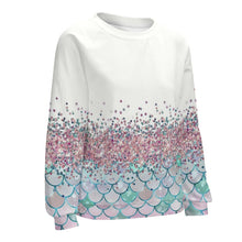 Lade das Bild in den Galerie-Viewer, Multi-Image-Druck Sweatershirt Raglan Shirt Rund-Ausschnitt Langarmshirt RH Damen / Frauen mit Fotos Muster Text Logo selbst gestalten und bedrucken