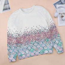 Lade das Bild in den Galerie-Viewer, Multi-Image-Druck Sweatershirt Raglan Shirt Rund-Ausschnitt Langarmshirt RH Damen / Frauen mit Fotos Muster Text Logo selbst gestalten und bedrucken