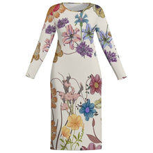 Lade das Bild in den Galerie-Viewer, Einzelbilddruck Damen / Frauen MXLD01 Langarmkleid RRCRQ mit Fotos Muster Text Logo selbst gestalten und bedrucken