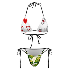 Lade das Bild in den Galerie-Viewer, Multi-Image-Druck Sexy Damen / Frauen Push-Up Triangel Bikini Set Bademode SDS0313 mit Fotos Muster Text Logo selbst gestalten und bedrucken